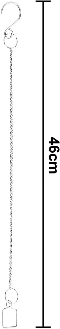 10Ppcs Sun Shine Catcher Chains for Pendant Prisms, 18.11 inch Crystal Prismatic Ball Suspension Chain with Hook for Crystal Prism Decoration DIY Crystal Decoration(10PCS)-BloomoryGarden