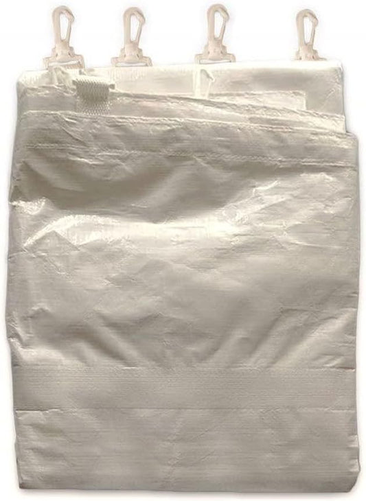 10' x 20' Economy Sidewall Kit for Canopy Tent, Complete Set of (2) White 10' and (2) 20' Side Walls for 7' Foot Height Party Frame and Outdoor Pole Tents, Tent Not Included-BloomoryGarden