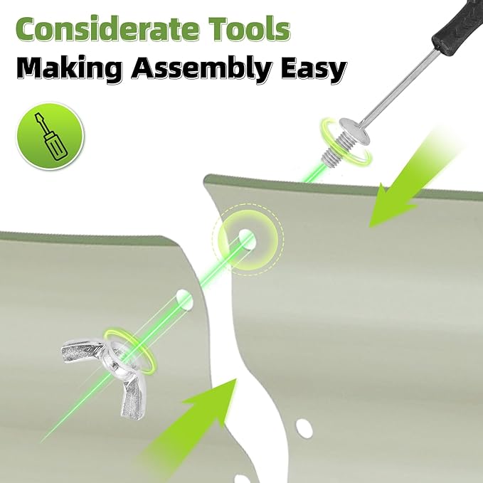 G GOOD GAIN Galvanized Metal Raised Garden Bed Kit - 4x2x1FT Outdoor Planter Box with Safety Edging and Gloves for Vegetables, Fruits, Flowers(White, 2PC)-BloomoryGarden