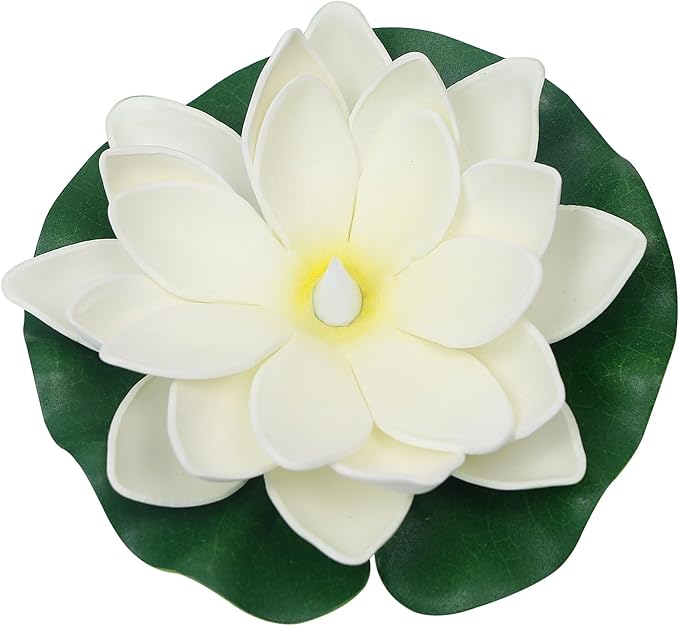 12 PCS Waterproof Floating Lotus Light - Floating Flower Light Battery Operated Water Activated Warm White Pool Flower Lamp Wedding,Anniversary,Garden Decoration-BloomoryGarden