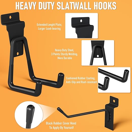 INCLY 30PCS Slatwall Accessories Set with Slatwall Baskets, Slatwall Hooks, Slatwall Shelves, Slatwall Bins, Slatwall Cups, Heavy Duty Slat Wall Accessory for Garage Room Shop Organizing Display-BloomoryGarden