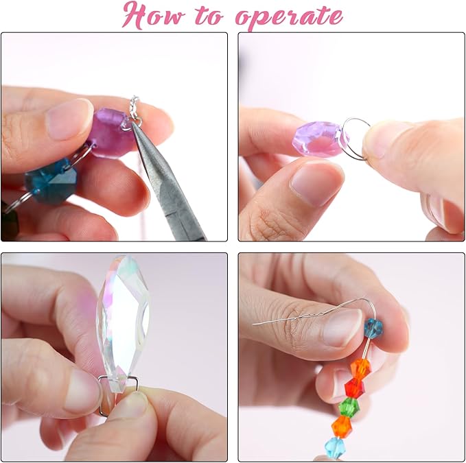 LPKADQA 500PCS Sun Catcher Kits for Adults Crystal Beads for Suncatchers DIY Suncatcher Making Kits for Indoor Outdoor Garden Decor Arts and Crafts for Adults-BloomoryGarden
