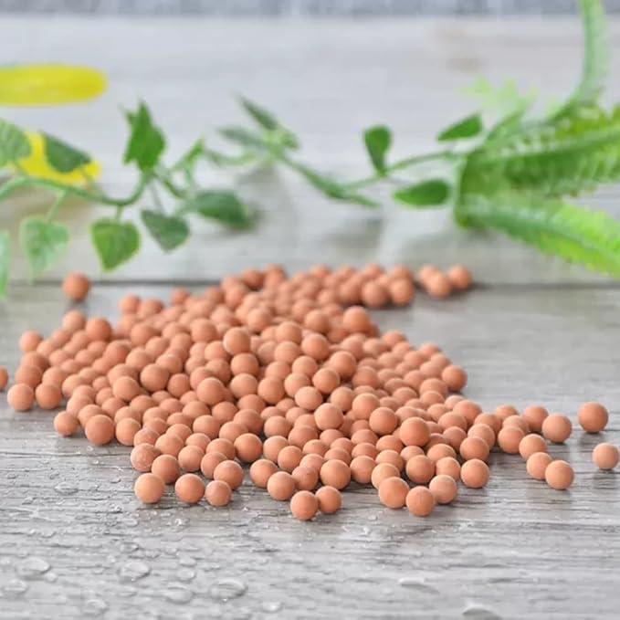 HOT SEAL 5.9 LB Clay Pebbles, 1/8'' Gardening Ceramsites Growing Media for Succulents Orchids, Aquaponics, Aquaculture Hydroponics. Ceramsite Clay Rocks Decor Cultivation, Leca for Plants