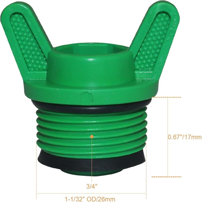 10 Pieces PT Male Thread PPR Pipe Plug Garden Irrigation Tubing Stopper Drain Plugs Caps for Garden Lawn Irrigation Watering Equipment (3/4 inch)-BloomoryGarden