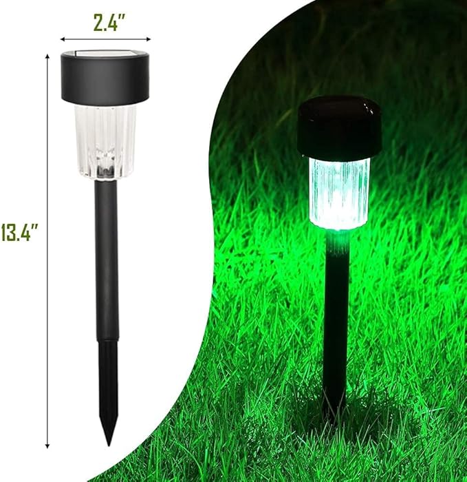 MAGGIFT 12 Pcs Solar Pathway Lights Solar Powered Lights, Outdoor Change Color Automatically Solar Landscape Lights for Lawn, Patio, Yard, Walkway, Deck, Driveway and Garden, RGB Color Changing-BloomoryGarden