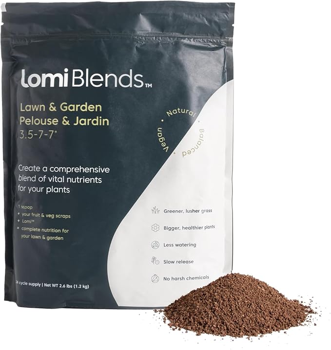 Lomi Blends - All-in-One Lawn and Garden Solution - All-Natural Multi-Vitamin for Healthy Soil, Safe for Kids and Pets, Easy to Use - Sustainable Gardening-BloomoryGarden
