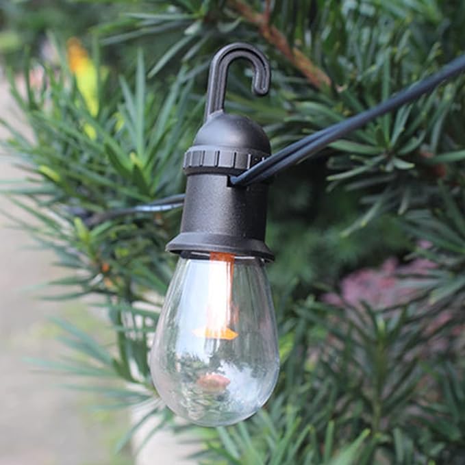 Luwint 27ft Solar String Lights - 12 Bulbs, Waterproof Fairy Hanging Lights for Outdoor Patio, Garden, Yard, and Deck Decoration - Solar Powered LED Lights-BloomoryGarden