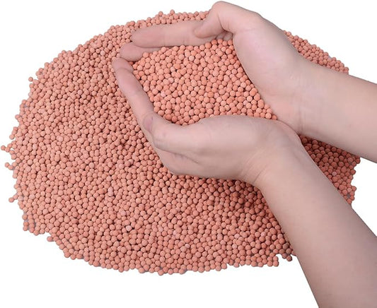 HOT SEAL 1.9 LB Clay Pebbles, 1/8'' Gardening Ceramsites Growing Media for Succulents Orchids, Aquaponics, Aquaculture Hydroponics. Ceramsite Clay Rocks Decor Cultivation, Leca for Plants