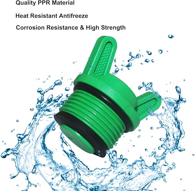 10 Pieces PT Male Thread PPR Pipe Plug Garden Irrigation Tubing Stopper Drain Plugs Caps for Garden Lawn Irrigation Watering Equipment (3/4 inch)-BloomoryGarden