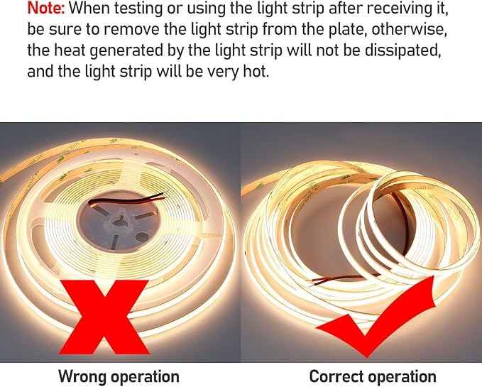 15M/49.2ft 24V COB LED Strip Light Waterproof IP65 Warm White 3000K Uniform Glow 5760LEDs CRI 93+ Flexible LED Tape Lights for DIY Cabinet Bedroom Kitchen Home Decor(No Power Supply)-BloomoryGarden