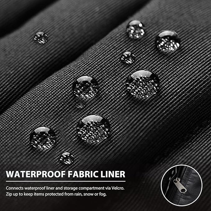 Outdoor 70 Gallon Wicker Storage Box with Waterproof Liner, Patio PE Rattan Storage Container for Outside, Deck Box with Hinged Lid for Cushions, Pillows, Towels, Horizontal Bin, Brown-BloomoryGarden