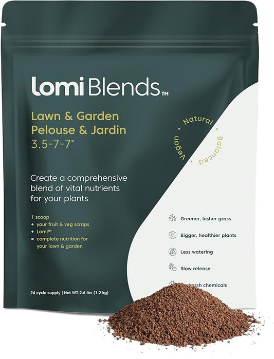 Lomi Blends - All-in-One Lawn and Garden Solution - All-Natural Multi-Vitamin for Healthy Soil, Safe for Kids and Pets, Easy to Use - Sustainable Gardening-BloomoryGarden