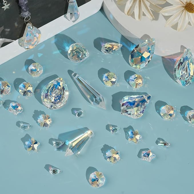 10 Sets DIY Suncatchers 420pcs Sun Catchers Making Supplies Kit Crafts for Adults Hanging Prism Sun Catcher with Crystals Rainbow Maker for Indoor Window Home Wedding Garden Spring Decor (hummingbird)-BloomoryGarden