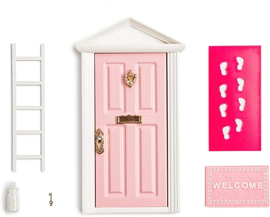 18.5cm Little Magical Fairy Door Opening with Accessories/Tooth Fairy Door for Fairy Tale Education Learning Toy Pretend Playset for Kids DIY Fairy Garden-BloomoryGarden