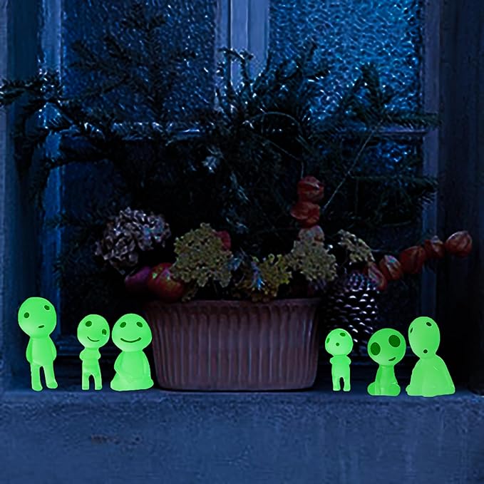 Luminous Ghost Tree Elves Glow in Dark Nightlight Landscape Garden Accessories Indoor Room Ornaments Outdoor Yard Lawn Decoration 10pcs-BloomoryGarden