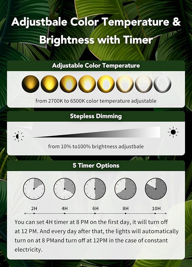 Low Voltage Landscape Lighting Kit: 4-IN-1 LED Landscape Lights with Stepless Color Temperature 2700K-6500K & Stepless Dimming & Timer | 6W Outdoor Spot Lights with Plug-in Transformer for Yard Garden-BloomoryGarden