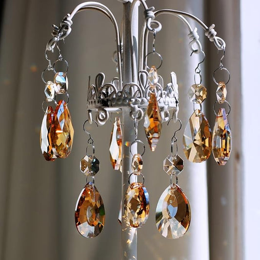 12pcs Hanging Glass Crystals Prism for Windows, Chandelier Decoration, Rainbow Maker Suncatcher-BloomoryGarden