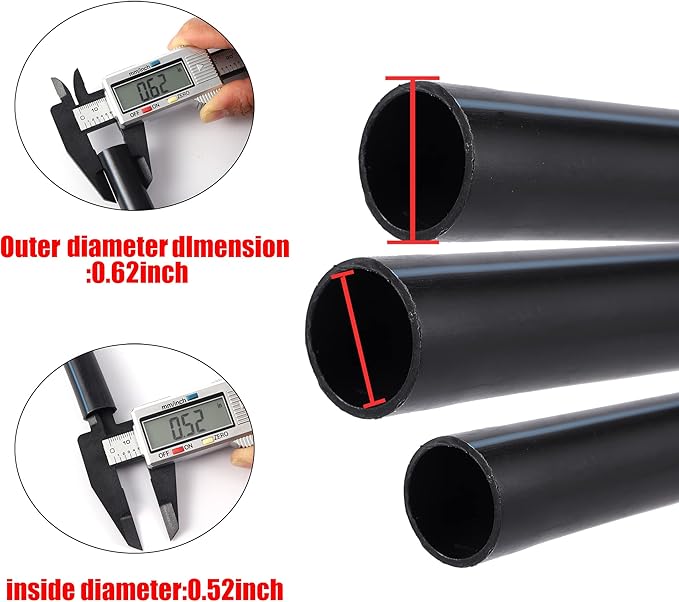 1/2 inch Irrigation Fittings Coupling Connectors For (1/2" ID x0.6-0.63" OD) 16mm Drip Tubing Barbed Connectors-10 Pcs/pack