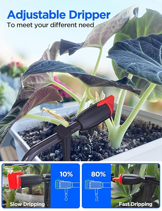 LetPot Automatic Watering System for Potted Plants, Drip Irrigation Kit System, Smart Plant Watering Devices for Indoor Outdoor, Water Shortage Remind, IPX66 （Grey-BloomoryGarden