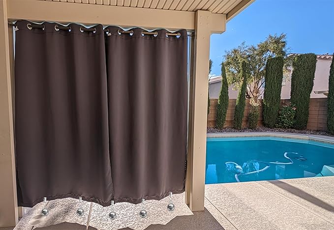 10 Pack Heavy Duty Curtain Weights, Heavy Weights for Outdoor Curtains of Pergola Patio Gazebo Cabana, Stainless Steel Weight Clip Down Curtain, Garden Flag, Shower Curtain, Tablecloth-BloomoryGarden