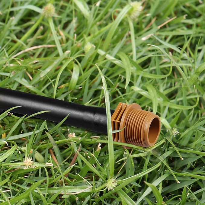 1/2 Inch Threaded Drip Irrigation Male Adapter：Drip Irrigation Universal PVC Adapter 3/4" Male Pipe Thread (MPT) x 1/2" Barb Coupling Swing Pipe Irrigation Fittings (10 Pack)