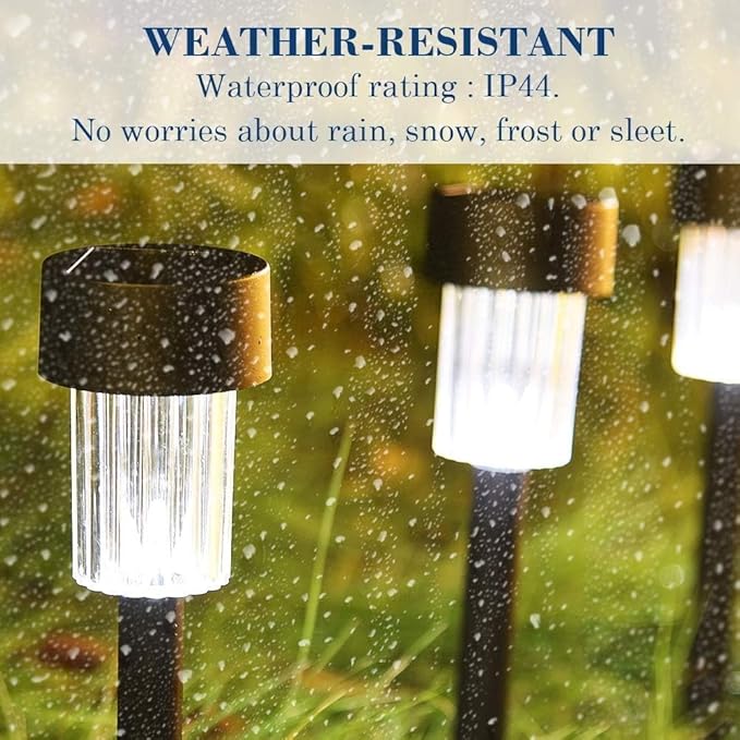 MAGGIFT 12 Pcs Solar Lights, Landscape Lights for Outdoor, Pathway, Lawn, Patio, Yard, Walkway, Deck, Driveway and Garden-BloomoryGarden