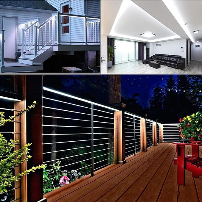100ft LED Rope Lights Outdoor, 720 LED Connectable and Flexible Tube Lights with 8 Modes, Waterproof LED Rope Lighting for Garden, Patio, Pool, Bedroom, Party, Indoor Outdoor Decoration (White)-BloomoryGarden