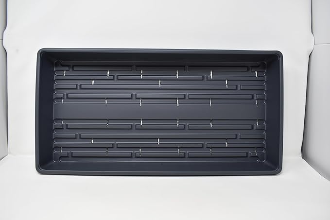 10 Plant Growing Trays (WITH Drain Holes) - 20" x 10" - Perfect Garden Seed Starter Grow Trays: for Seedlings, Indoor Gardening, Growing Microgreens, Wheatgrass & More - Soil or Hydroponic-BloomoryGarden
