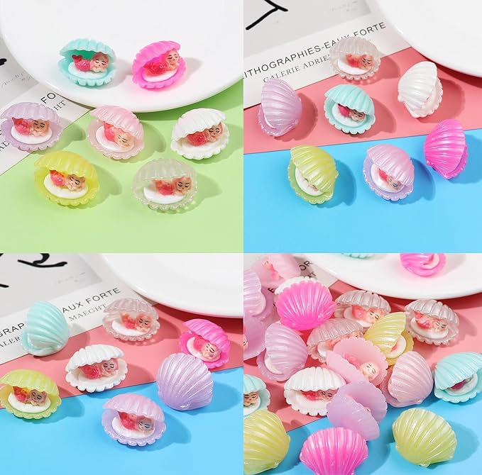 18 Pcs Miniature Mermaid Figurines,Mini Mermaid and Mini Sleeping Mermaid in Shell for Cake Decoration Home Terrarium Decoration DIY Crafts-BloomoryGarden