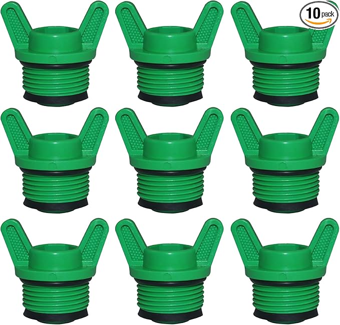 10 Pieces PT Male Thread PPR Pipe Plug Garden Irrigation Tubing Stopper Drain Plugs Caps for Garden Lawn Irrigation Watering Equipment (3/4 inch)-BloomoryGarden