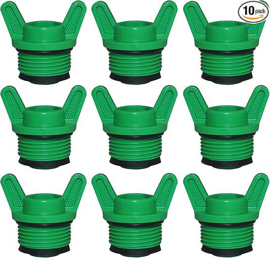 10 Pieces PT Male Thread PPR Pipe Plug Garden Irrigation Tubing Stopper Drain Plugs Caps for Garden Lawn Irrigation Watering Equipment (3/4 inch)-BloomoryGarden