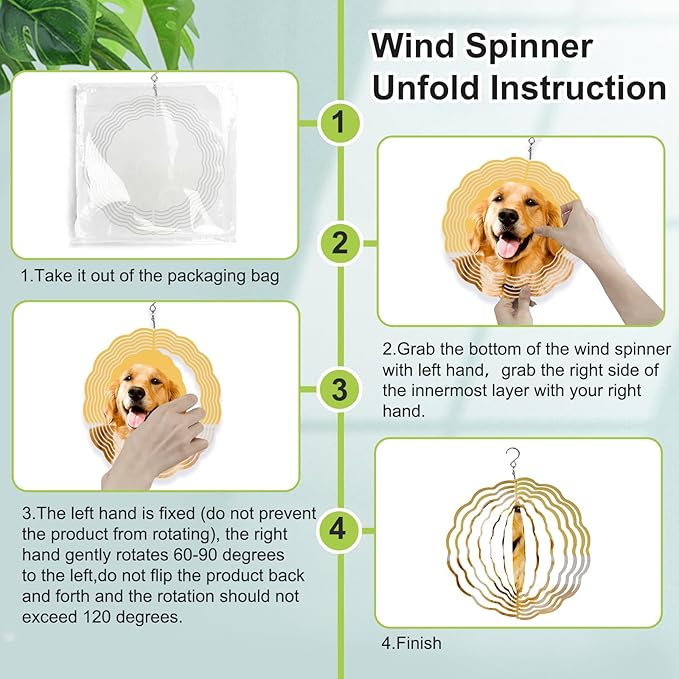 10 Pack Sublimation Wind Spinner Blanks 8 Inch,3D Wind Spinners Sublimation Blanks Products Bulk Aluminum Metal Sublimation Blank Wind Spinner for DIY Gift Indoor Outdoor Decoration-BloomoryGarden