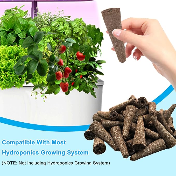 161PCS Hydroponic Pod Kit for Aerogarden and All Brands Growing System, Grow Anything Kit with 40 Grow Sponges, 40 Grow Baskets, 40 Grow Domes, 40 Pod Labels, 1 Tweezer, Herb Garden Planter Indoor Kit-BloomoryGarden