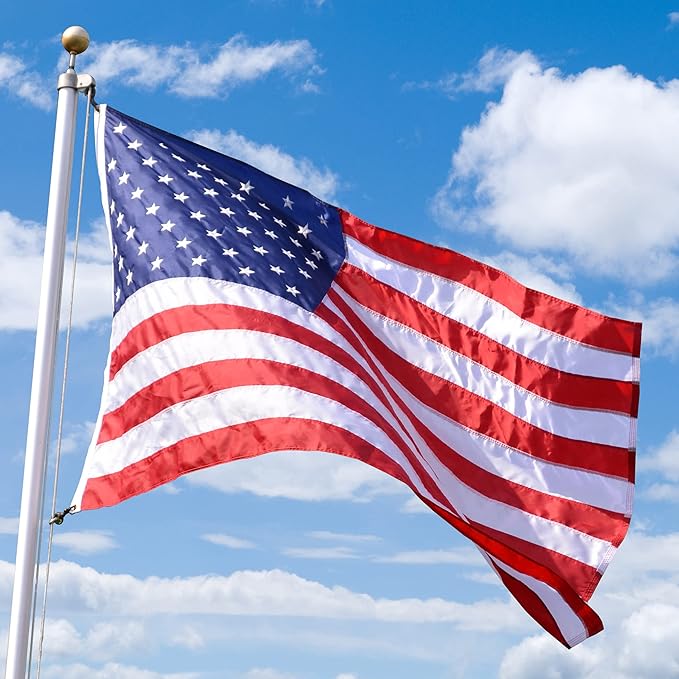 100% Made in the USA - 3'x5' ft – Perma-Nyl Sewn Nylon with Grommets - Sturdy, Durable, and Patriotic - Great For Gardens, Homes, Patios and Cars – By Valley Forge Flag-BloomoryGarden