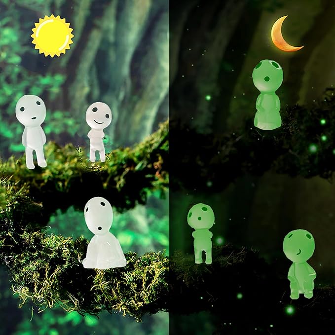 Luminous Ghost Tree Elves Glow in Dark Nightlight Landscape Garden Accessories Indoor Room Ornaments Outdoor Yard Lawn Decoration 10pcs-BloomoryGarden
