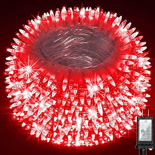 1500 LED Chrstmas String Lights, 492FT Super Long Christmas Lights with 8 Modes, Christmas Tree Lights with Timer Memory for Indoor Outdoor Tree Fence Garden Xmas Wedding Party Decor Red-BloomoryGarden