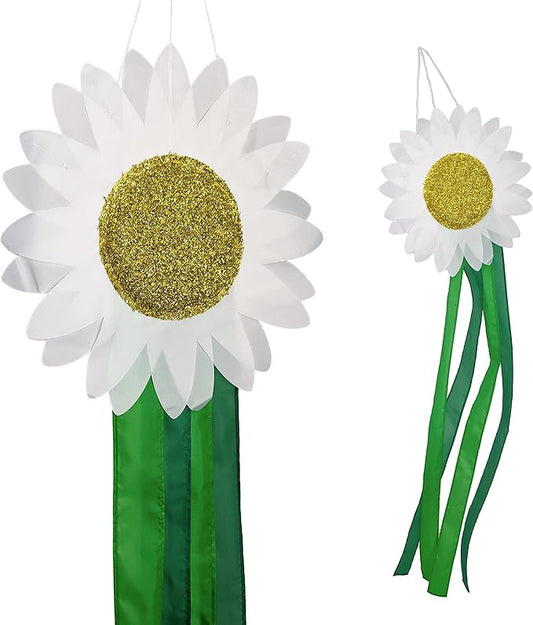 Madrona Brands Daisy Flower Windsock | Durable Outdoor Hanging Decoration | Yard, Garden, Patio, Home and More | 42-Inch-BloomoryGarden