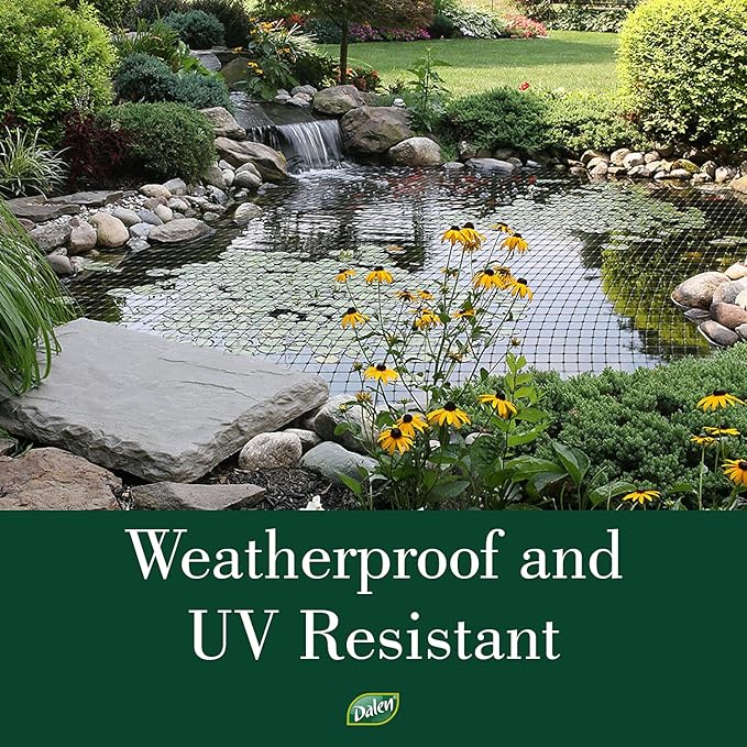 Dalen Pond & Pool Netting – Outdoor Water Garden Cover – Protective Mesh for Fish & Aqua Life - 3/8" Mesh - (28' x 28')-BloomoryGarden