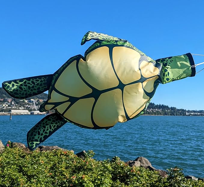 Madrona Brands Small Turtle Windsock | Durable Outdoor Hanging Decoration | Yard, Garden, Patio, Beach and More | 32 Inch-BloomoryGarden
