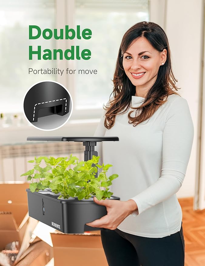 Hydroponics Growing System Kit 12 Pods,Indoor Herb Garden with Light,Kitchen Hydro Ponic Grow System, Countertop Hydro Garden,Smart Planting Kit Home,Plant Grower Inside Kit,Lettuce Grower