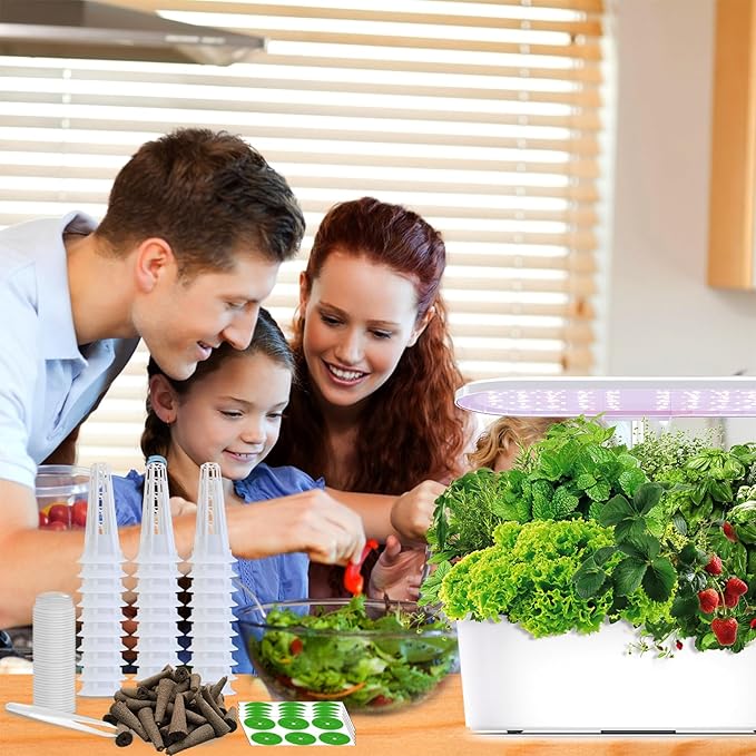 161PCS Hydroponic Pod Kit for Aerogarden and All Brands Growing System, Grow Anything Kit with 40 Grow Sponges, 40 Grow Baskets, 40 Grow Domes, 40 Pod Labels, 1 Tweezer, Herb Garden Planter Indoor Kit-BloomoryGarden