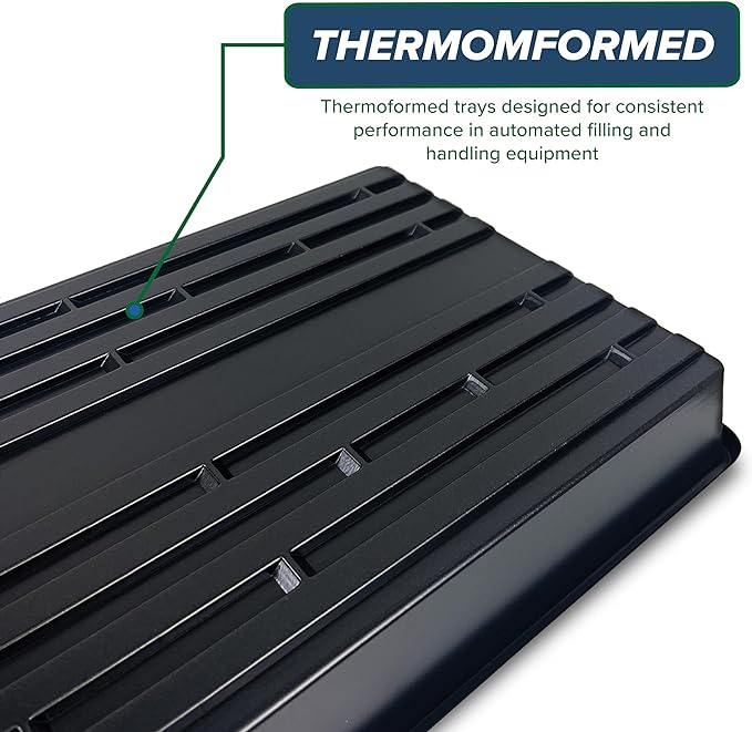 10 Plant Growing Trays (No Drain Holes) - 20" x 10" - Perfect Garden Seed Starter Grow Trays: for Seedlings, Indoor Gardening, Growing Microgreens, Wheatgrass & More - Soil or Hydroponic-BloomoryGarden