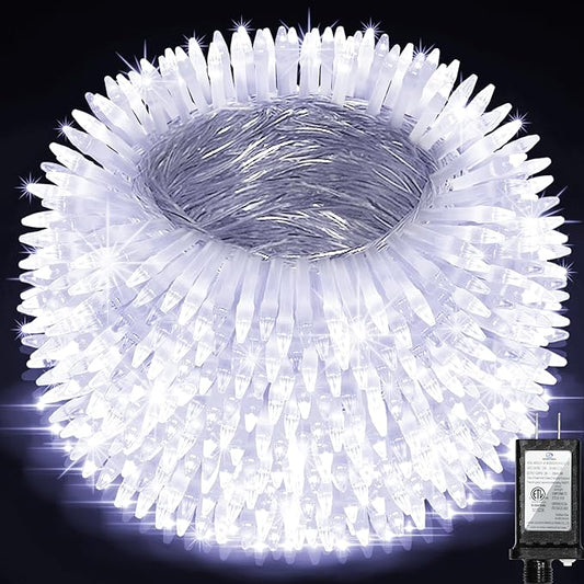 1500 LED Chrstmas String Lights, 492FT Super Long Christmas Lights with 8 Modes, Christmas Tree Lights with Timer Memory for Indoor Outdoor Tree Fence Garden Xmas Wedding Party Decor Cool White-BloomoryGarden