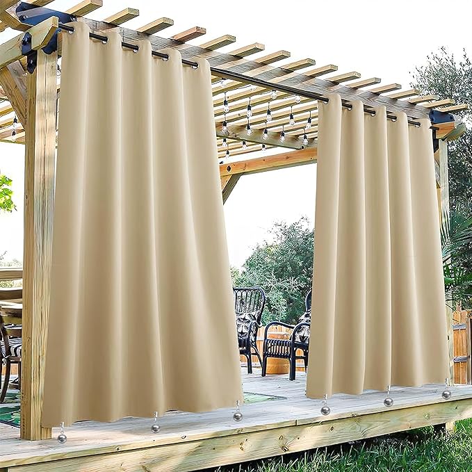 10 Pack Heavy Duty Curtain Weights for Outdoor, Stainless Steel Drapery Clip Keepping Curtain Panel Straight, Keep Outdoor Curtain Flag from Waving, Help Weigh Down Sun Curtain Tablecloth Garden Flag-BloomoryGarden