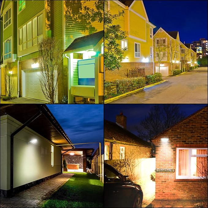 Luwint Solar Motion Lights Outdoor, Waterproof Solar Powered Flood & Security Lights for Outside, Motion Sensor-BloomoryGarden