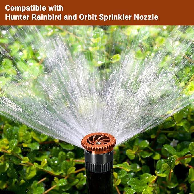 10 Pieces Variable Arc Nozzle, Replacement Pop-up Sprinkler Heads Compatible with Most of Adjustable Pop Up Sprinkler Spray Head for Garden Lawn Irrigation (8AN)-BloomoryGarden