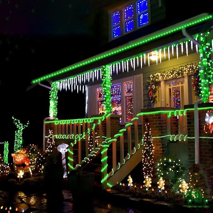100ft LED Rope Lights Outdoor, 720 LED Connectable and Flexible Tube Lights with 8 Modes, Waterproof LED Rope Lighting for Garden, Patio, Pool, Bedroom, Party, Indoor Outdoor Christmas Decor (Green)-BloomoryGarden