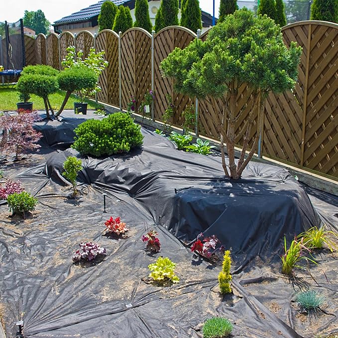 10 x 15 FT Pond Liner, 20 Mil Fish Pond HDPE Liner, Pond Liners for Outdoor Ponds, Koi Ponds, Garden Fountain, Waterfall-BloomoryGarden