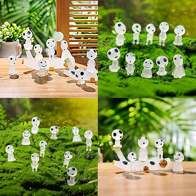 Luminous Ghost Tree Elves Glow in Dark Nightlight Landscape Garden Accessories Indoor Room Ornaments Outdoor Yard Lawn Decoration 10pcs-BloomoryGarden