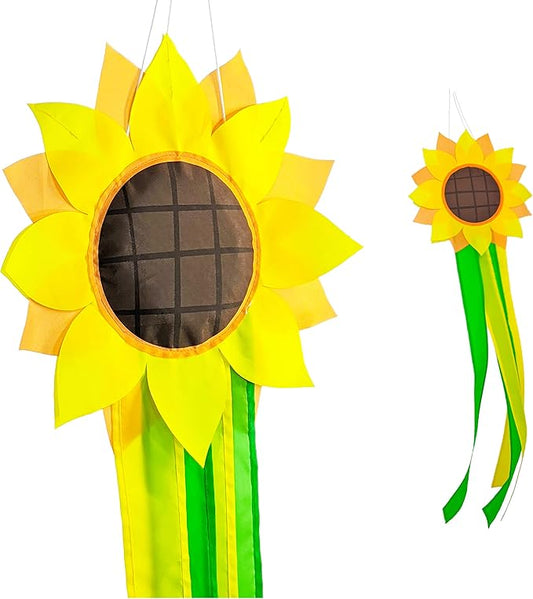 Madrona Brands Sunflower Windsock | Durable Outdoor Hanging Decoration | Yard, Garden, Patio, Home and More | 42-Inch-BloomoryGarden